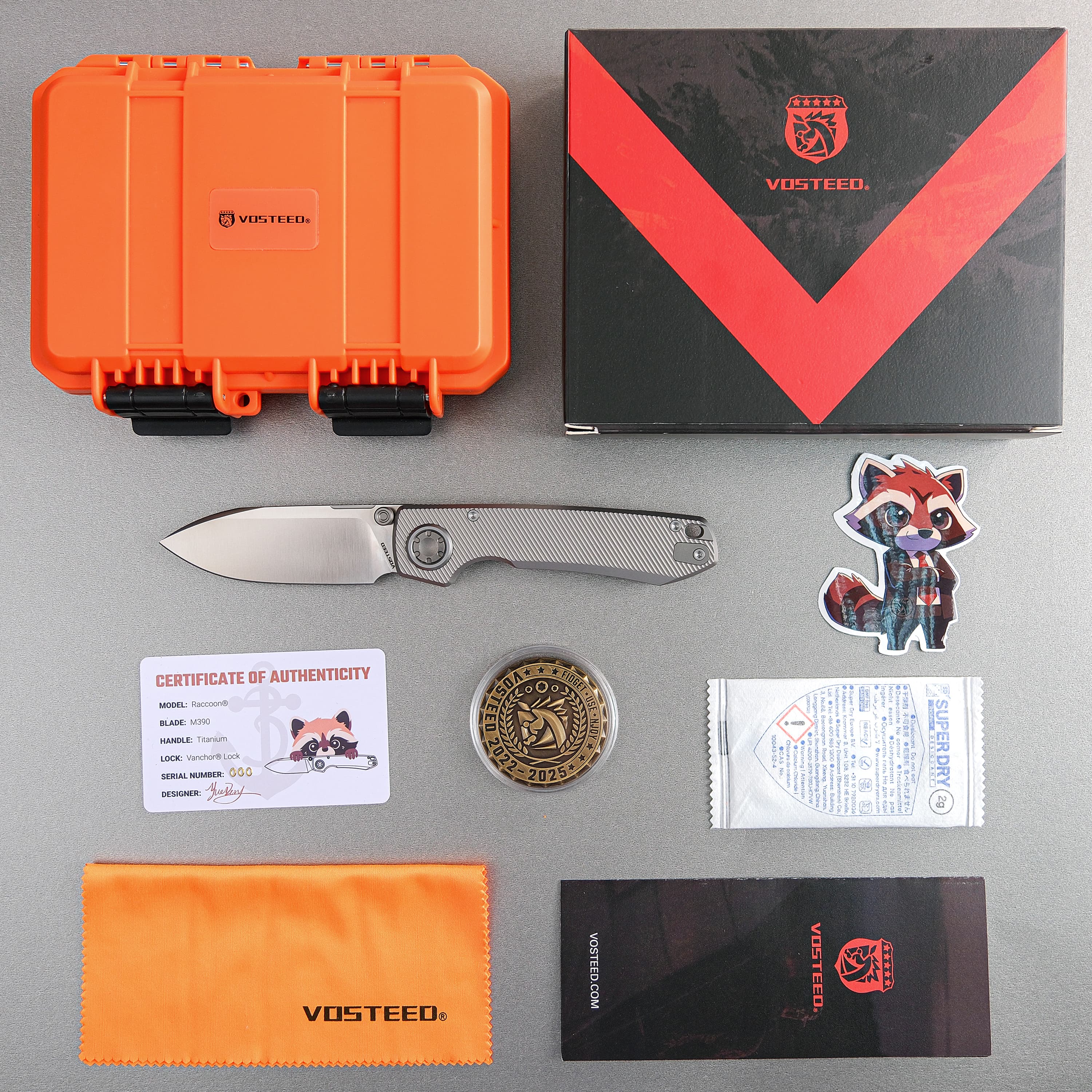 Raccoon® V -Vanchor Lock® (3.22" M390 Blade & Titanium Handle) - A4003 - Image 13